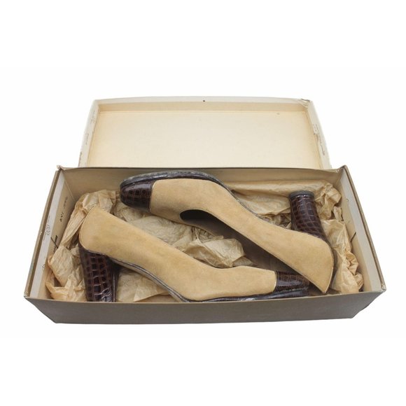 Hill & Dale Coronado II Camel Suede 5 AA/4A Heels - Picture 2 of 12